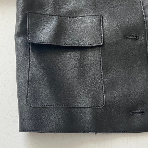 Mango Sabina Faux Leather Jacket (Size XS) NWT - Picture 6 of 11